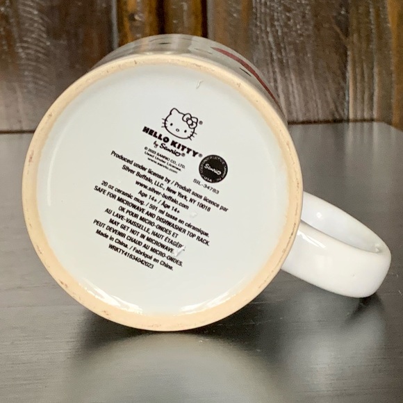 Hello Kitty White with Black Speckle 20oz Ceramic Mug - Picture 7 of 8